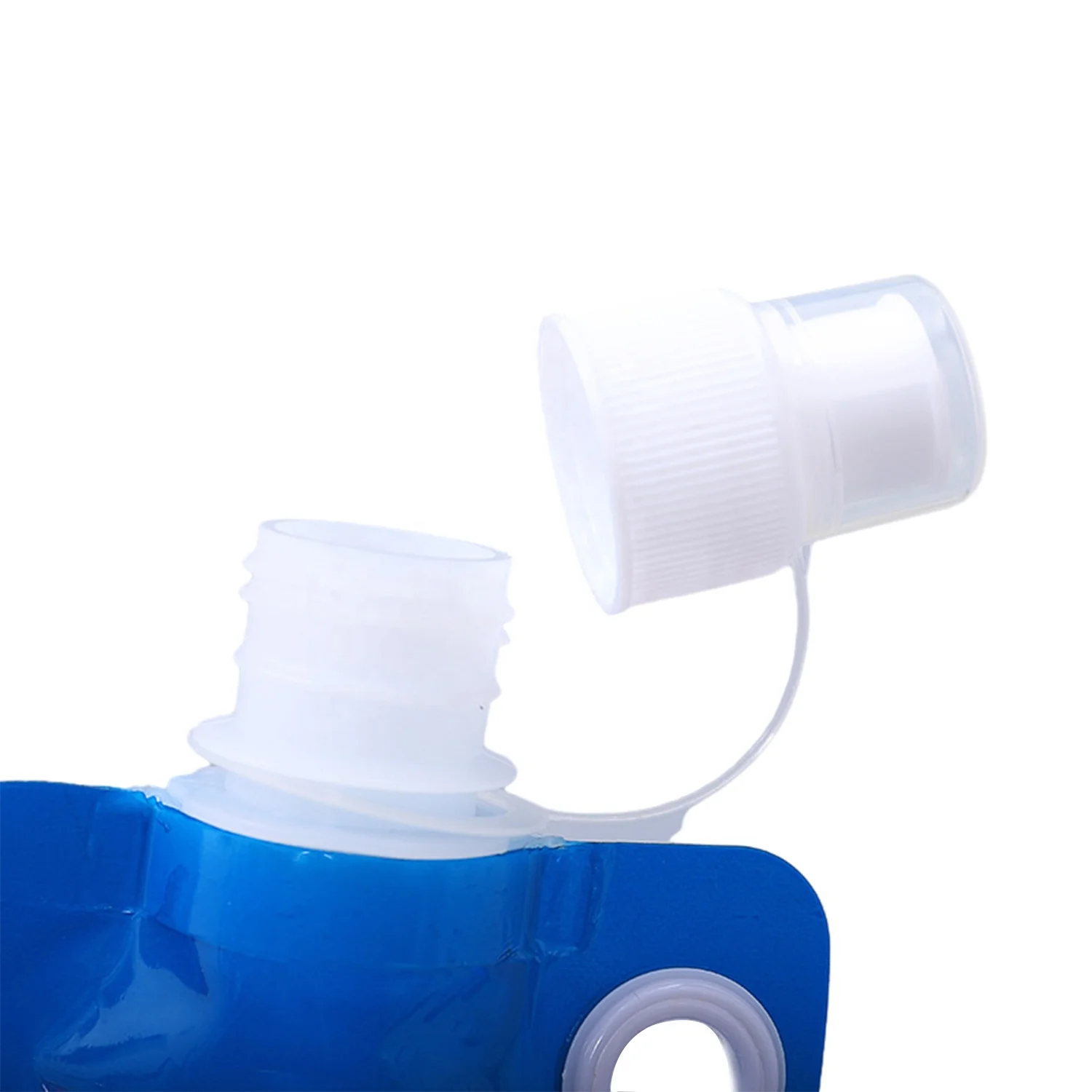 Foldable Water Bag Sports Mountaineering Drink Bag Plastic Transparent Water Bag Portable Collapsible Sports Water Bottle
