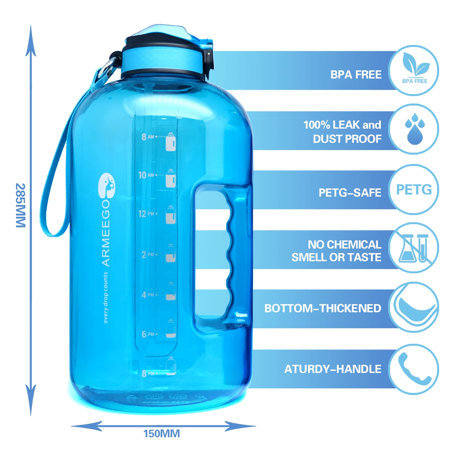 ARMEEGOAmazon Bestseller Outdoor Sports Plastic Fruit Infuser Water Bottle Lemon Juice Water Bottle Botella De Agua Bouteille de