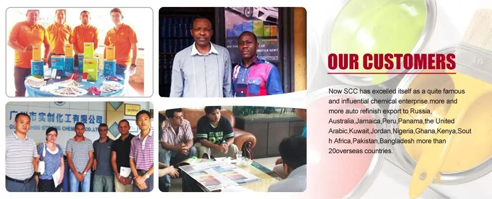 SCC Auto Refinish Brand UNIC Car Paint Fast Drying Thinner for Topcoat/Clearcoat/Primer,etc