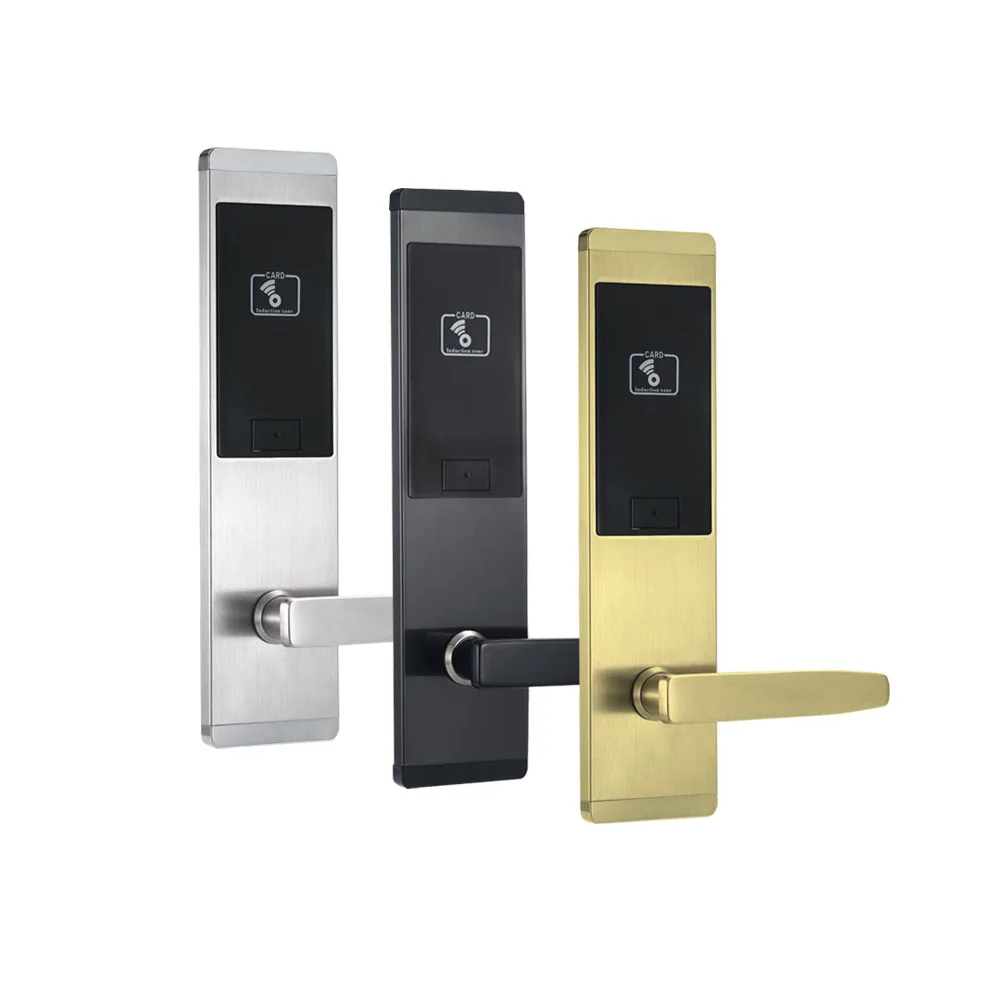 304 SS ANSI Pro Hotel Room Door Lock Electronic Lock rfid door lock hotel With CE FCC Certificate