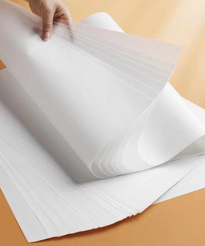 Best selling 50g-230g Tracing Paper Sulfuric Acid Paper Translucent Paper for Packing, Drawing and  Sketching.