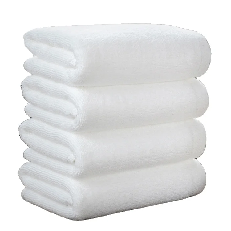 Hot Sale Luxury Hotel Super Soft Absorbent White 100% Cotton Bath Towels Sets