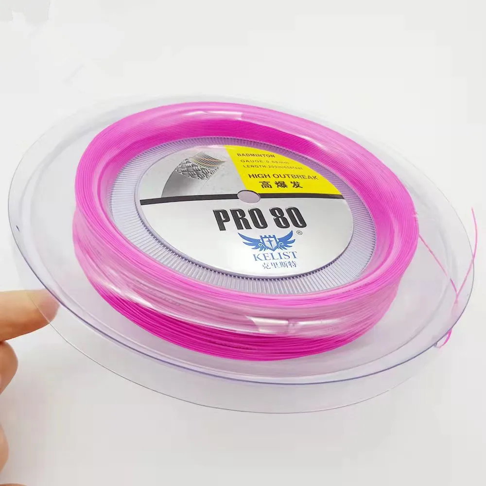 Professional High tension Cheap durable 0.70mm nylon reel 200m badminton racket string