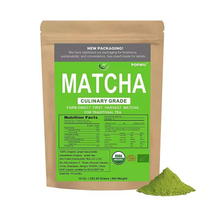 Private Label Food Safety Certification Matcha Green Tea Powder Bulk Health Matcha Wholesale