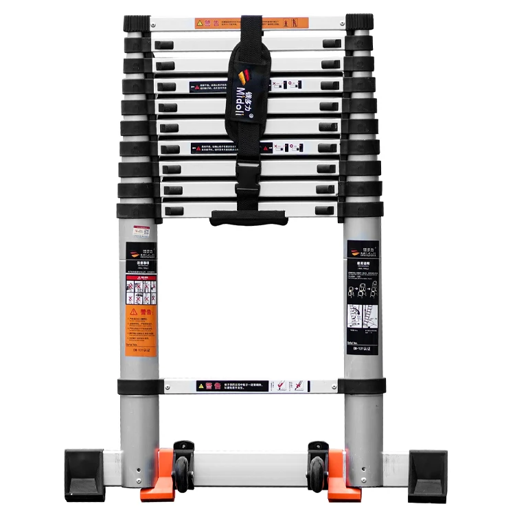 Утолщенная лестница из алюминиевого сплава, домашняя телескопическая лестница, многофункциональная телескопическая лестница с подъемом