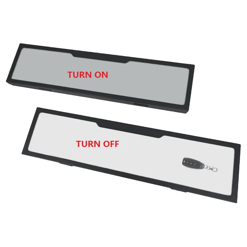 Weatherproof Easy to Install EU Universal Electric 2-Pack Holder Cover Kit with Remote Car License Plate Frames