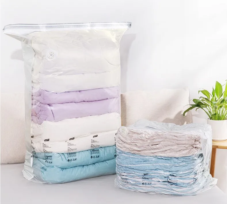 Custom Logo Extra Large Capacity Vacuum Valve Mattress Vacuum Storage Seat Bag For Clothes