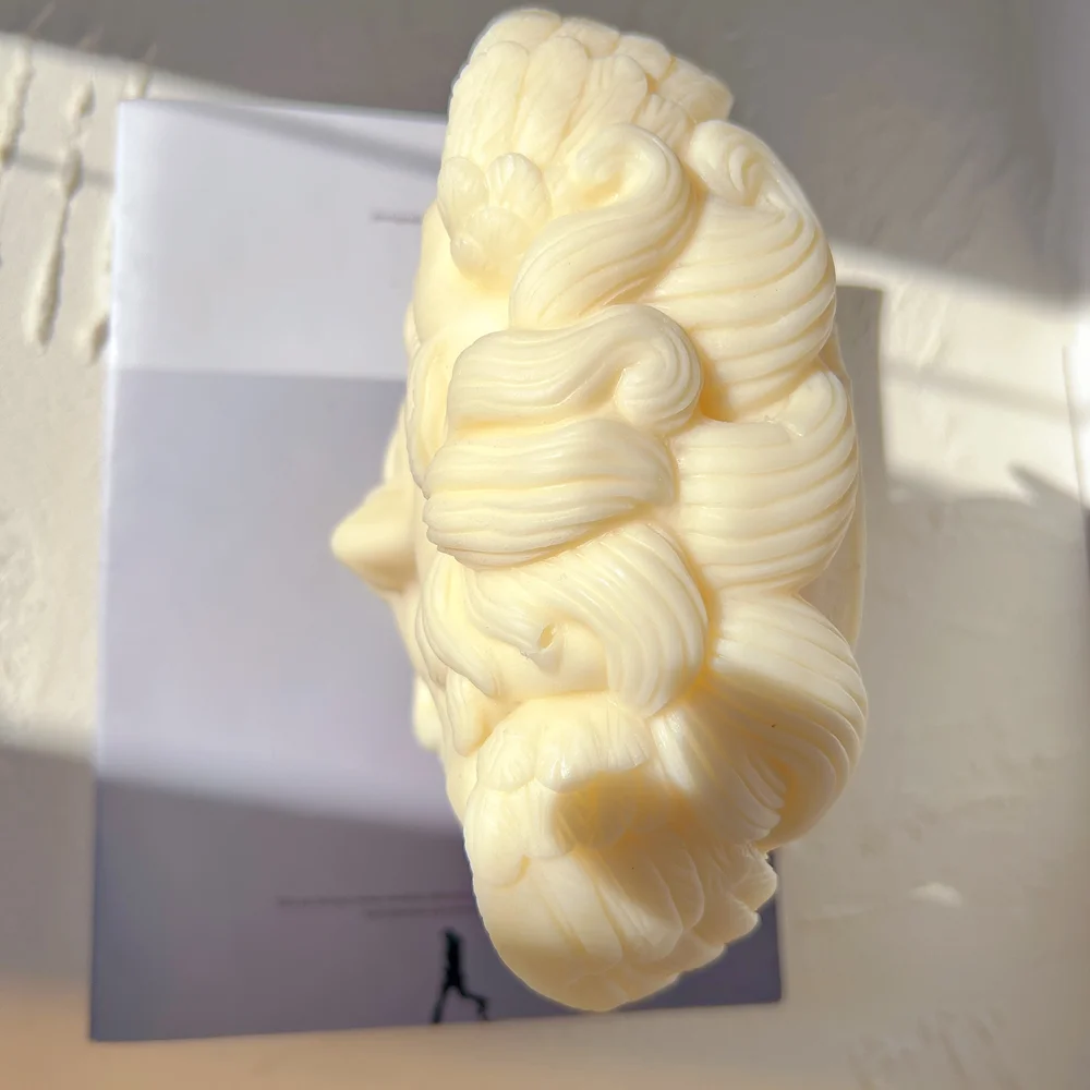 Форма Medusa в виде свечи греческая скульптура тело лицо змея волосы фигурка восковые силиконовая