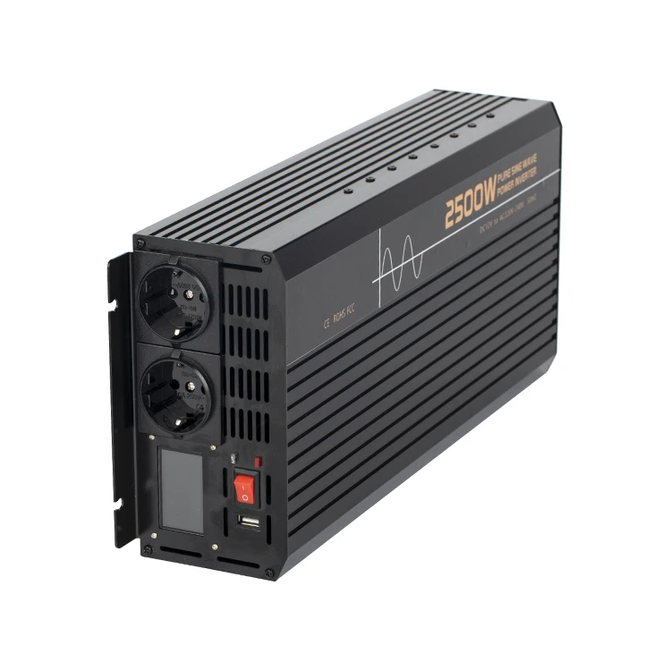 12v 24v 48v dc to ac inverter 2500w 3000w 4000w 5000w pure sine wave power inverter