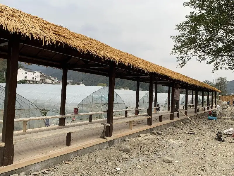 High Quality Professional Fireproof Artificial Synthetic Palm Beach Umbrella Thatch - Buy Thatch Roofing Artificial Thatch,Artif