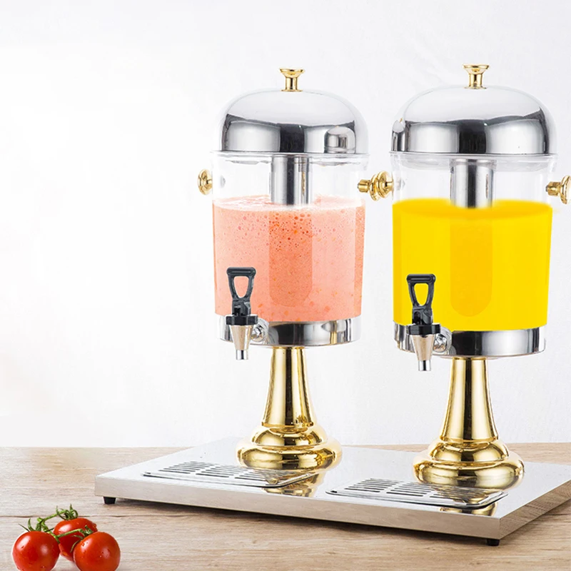 Gold 24 Liters Fruit Juice Dispenser Beer Milk Tea or Fruit Juice Hotel Catering Appliance Wholesale