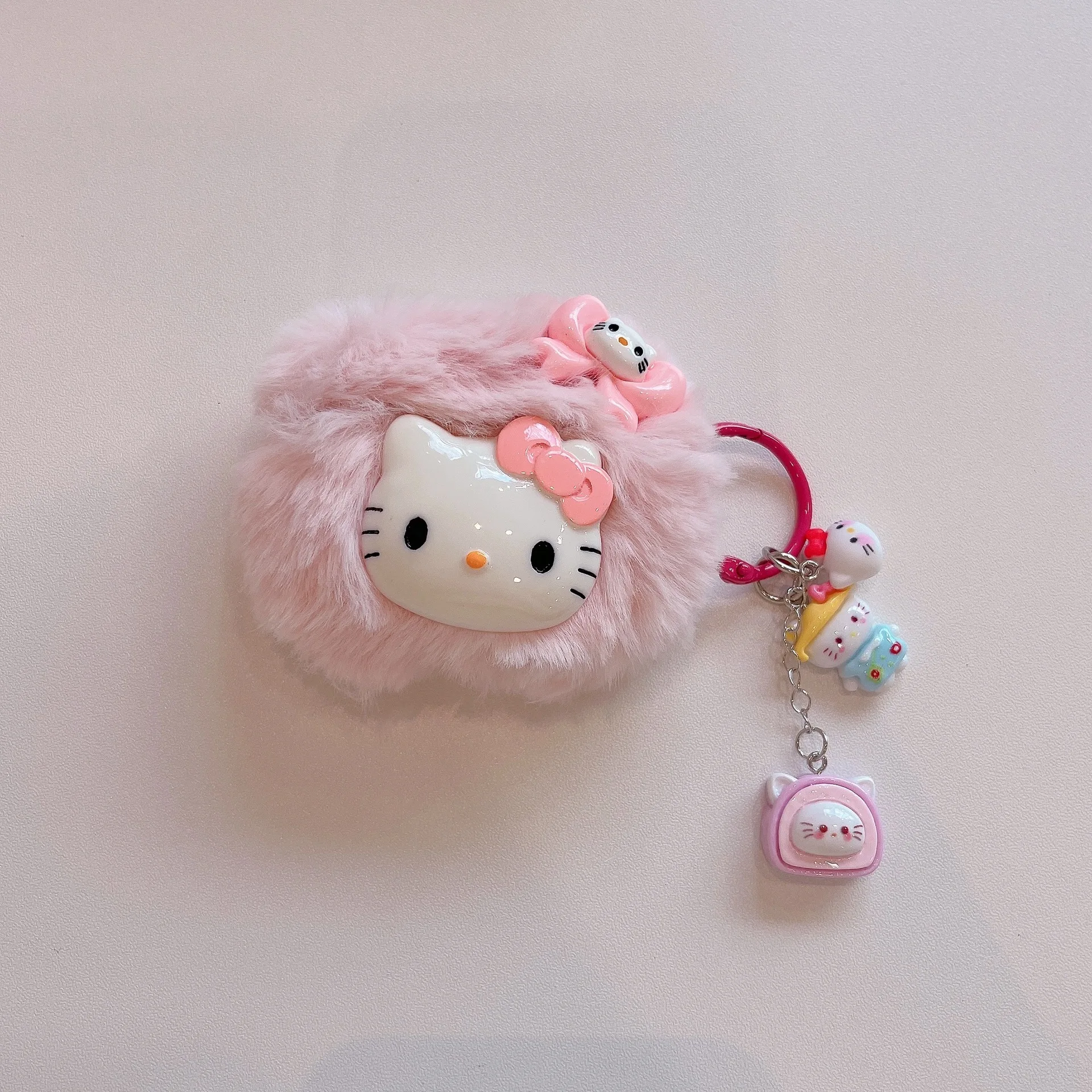 Симпатичные Мультяшные плюшевые 3D sanrioed HelloKitty анти-падение аксессуары для наушников чехол Airpods pro 1 2 3 плюшевый