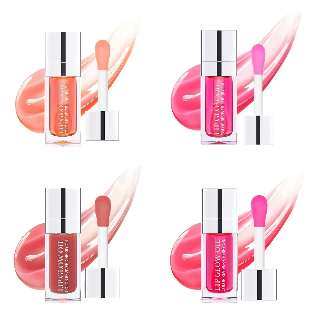 4 Flavors Long Lasting Moisturizing Lip Makeup Lip Care Lip Glow Oil