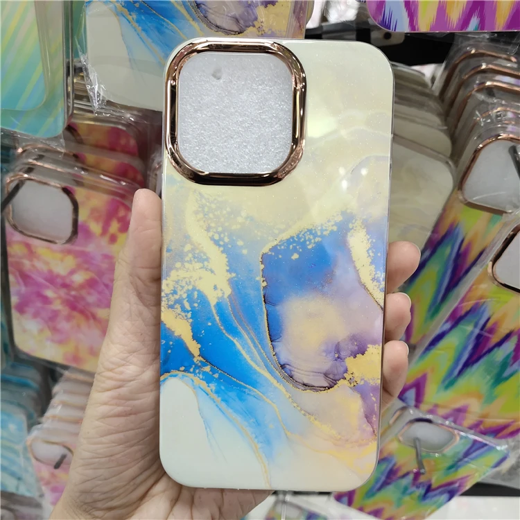 IMD TPU mobile Phone Case cover for iPhone 13 12 mini 11 Promax soft TPU marble cell phone case manufacturer