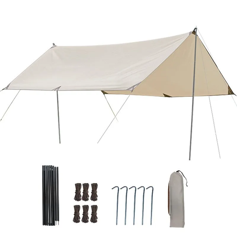 Sky Camping Oxford Cloth Tent Sun Shading and Rainproof Canopy Ultra Light Camping