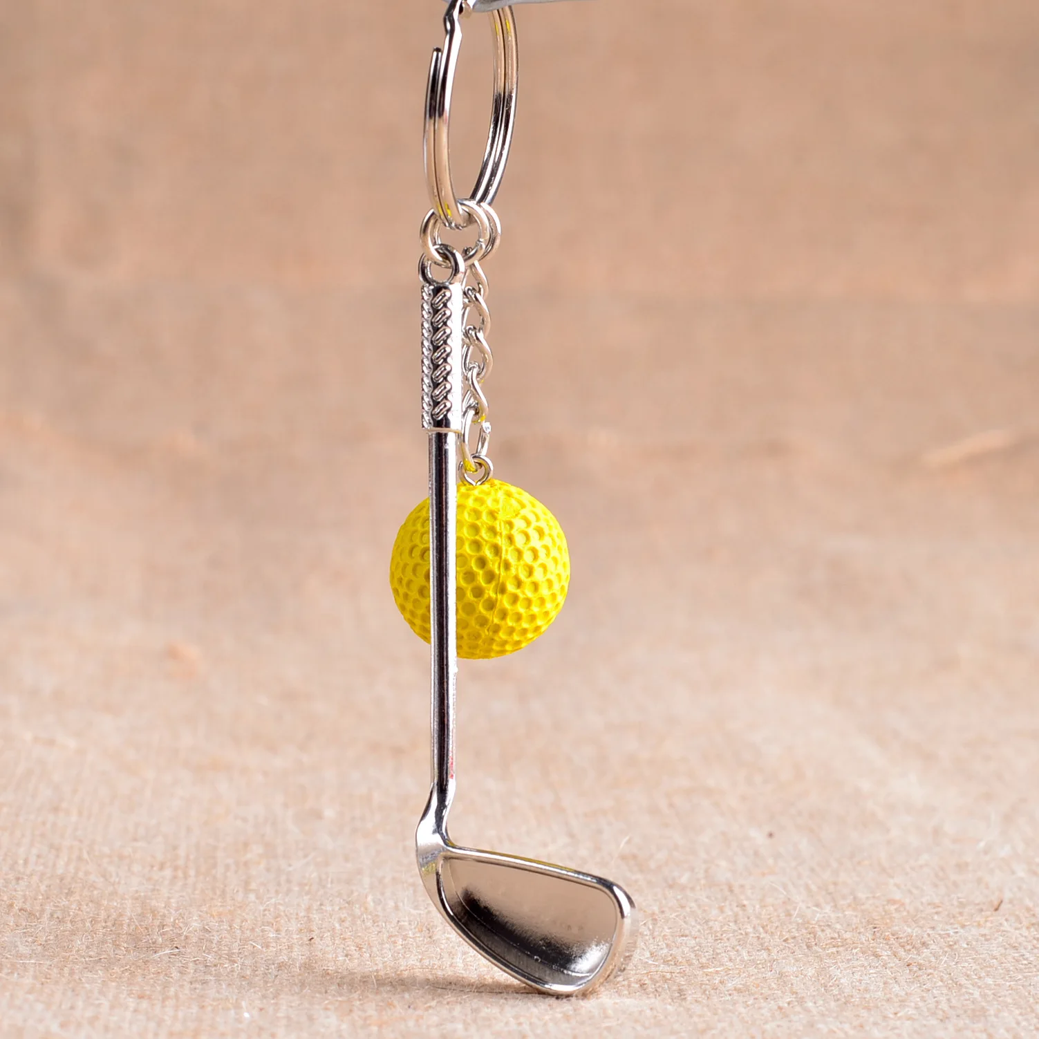 ZWD67 Games souvenir ball key ring metal golf key ring high-end sporting goods