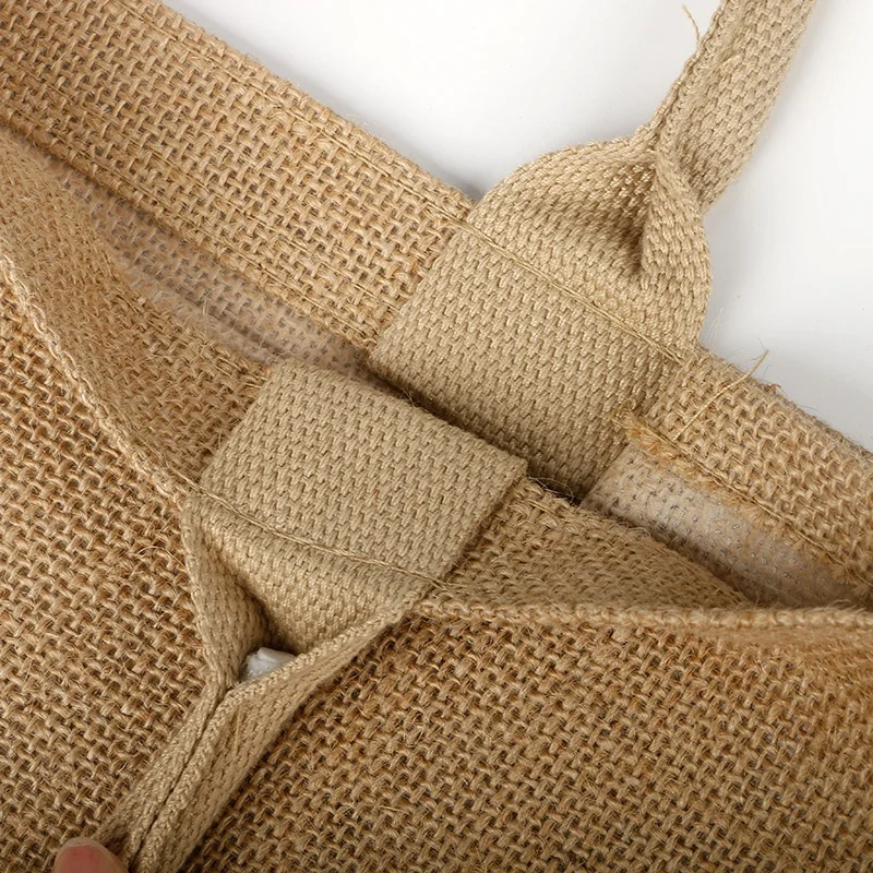 Wholesale Natural Linen Wedding Sacks Gunny Packaging Gift Shopping tote Burlap jute bag