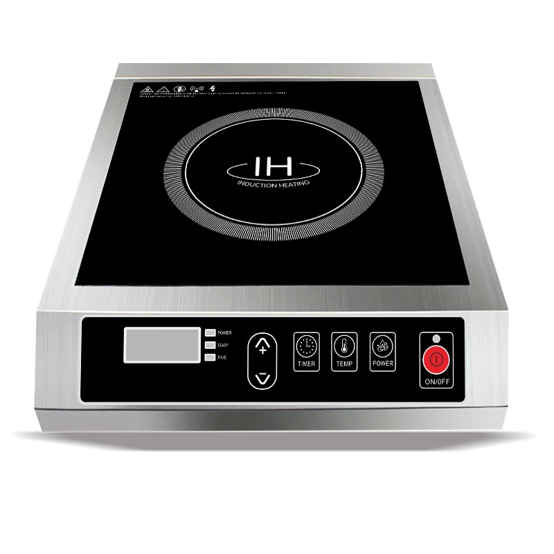 Кухня б/у 3500W 220 В коммерческий Электрический Электромагнитная Индукционная Плита варочная Черный Серебряный OEM сталь