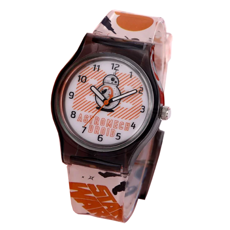 High Quality Crystal Cartoon Novelty Transparent Plastic Strap Classic Quartz Watch for Student Women Wrist Watch