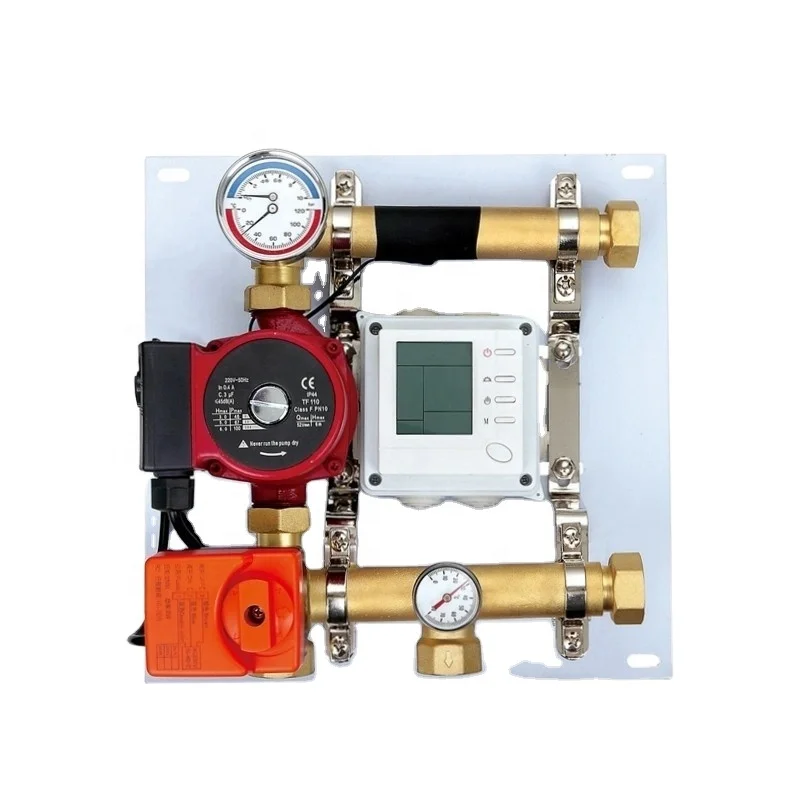 Factory Sale Hydronic Floor Heating System Brass Water Underfloor Heating Manifold Collector Control Pack