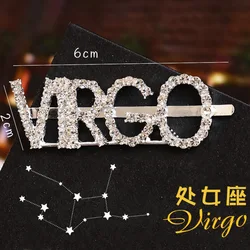 Low MOQ Sample Free hair accessories Gold and Silver Rhinestone Clip red clips