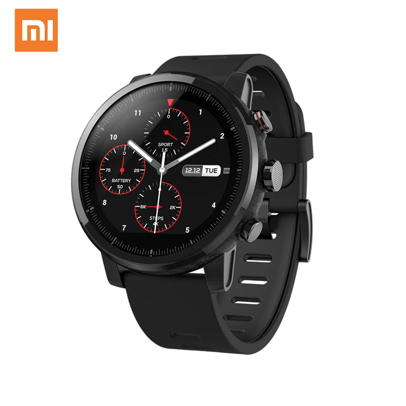 Оригинальные Смарт-часы Xiaomi Huami Amazfit Stratos 2 GPS PPG 5ATM водонепроницаемые Смарт-часы оптом