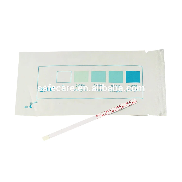 Одобренная CE Быстрая слюна, спиртовая тест-полоска для тестирования винного спирта