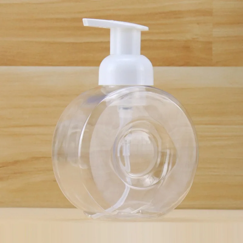 wholesale 480ml PETG Empty round Foam Top Pump Bottle Hand Sanitizer  Wash Body Foaming Soap Plastic Foam Dispensers Pump Bottle