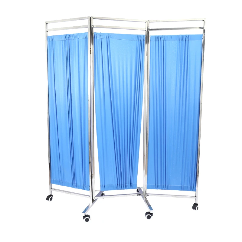Movable medical clinic hospital folding portable bed ward screen curtain