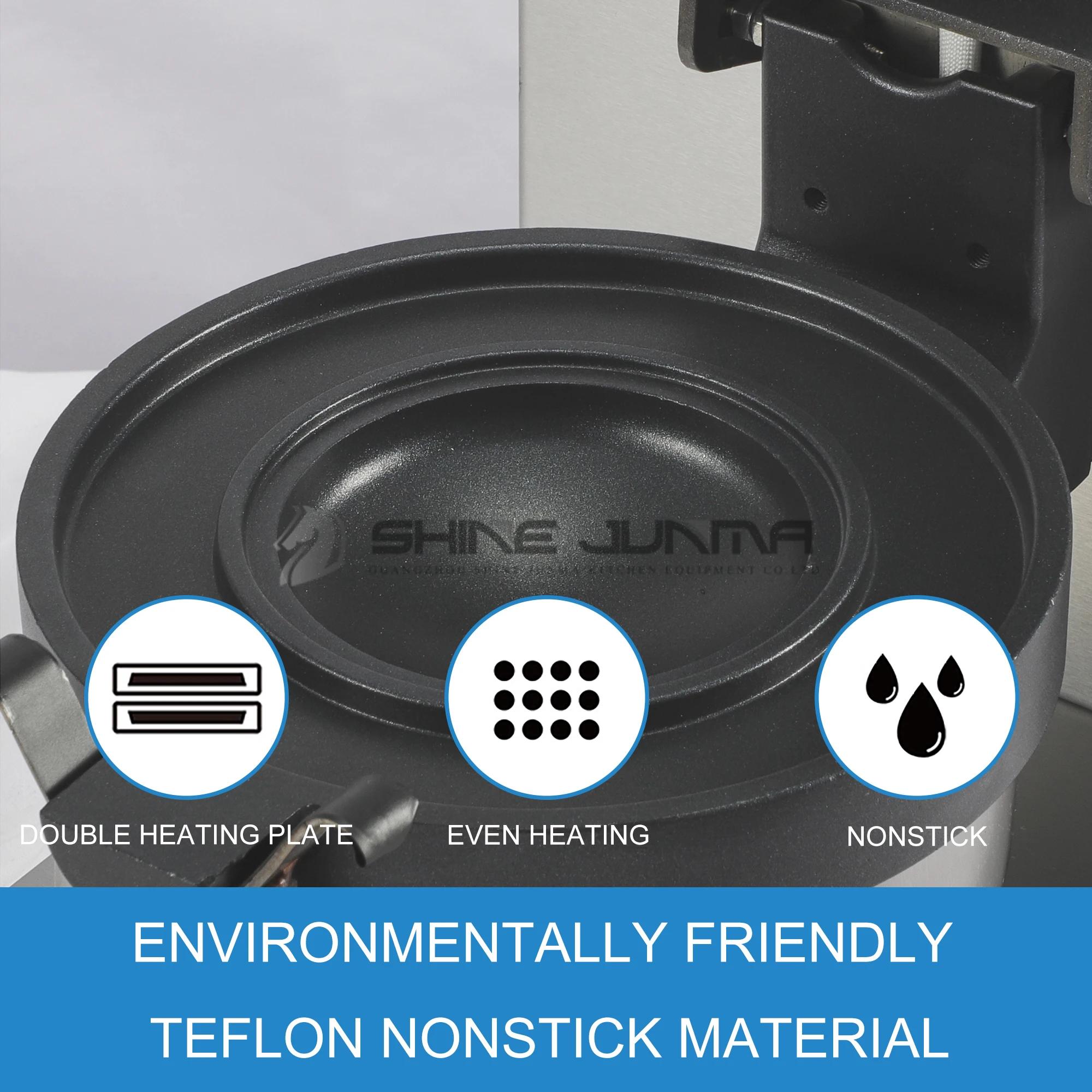 220V Nonstick Panini Press Sandwich Electric Mini Ice Cream Waffle Maker Commercial Ufo Waffle Maker Hamburger Waffle Maker