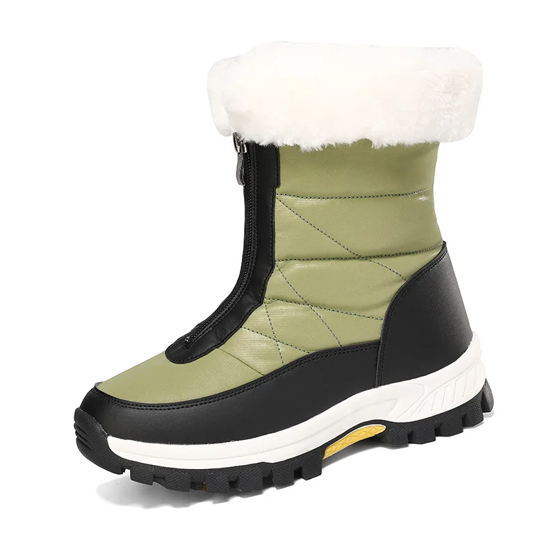 Winter warm and cold-proof casual snow boots plus velvet and thickened outdoor boots large size #36-42