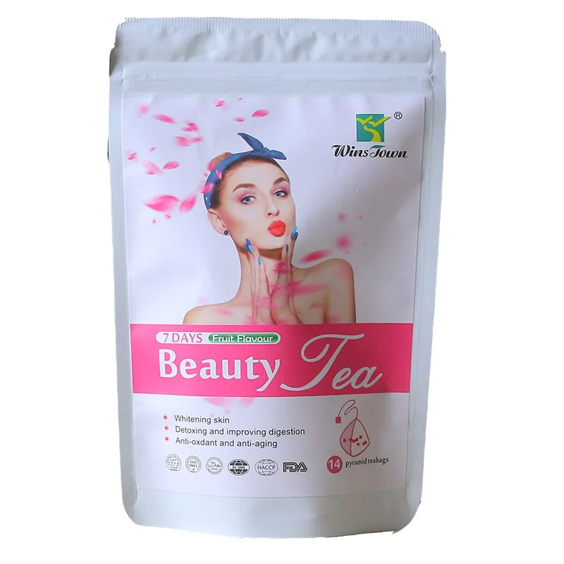 clear glow skin and anti-aging Detox 7 Days Beauty Slim Tea For Beauty