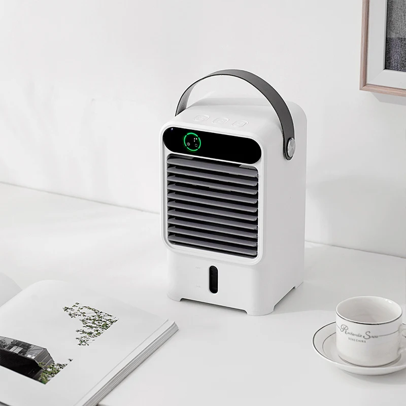 Mist Portable Small Desktop  Home Office Dorm Cooling Fan Mini  Personal Air Cooler Air Conditioner Fan