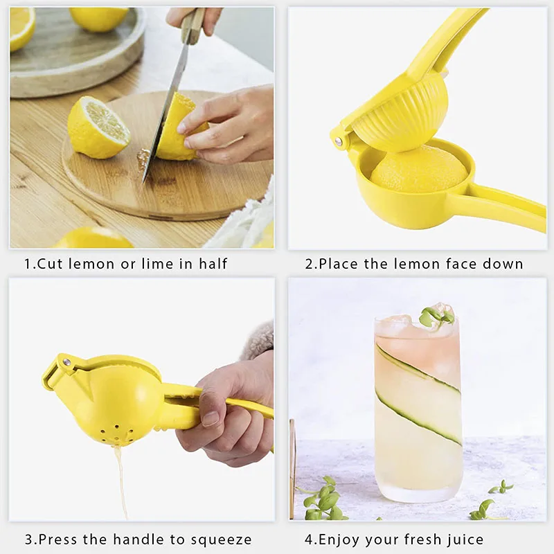 Household Aluminum Lime Press Manual Juicer Citrus Lemon Squeezer