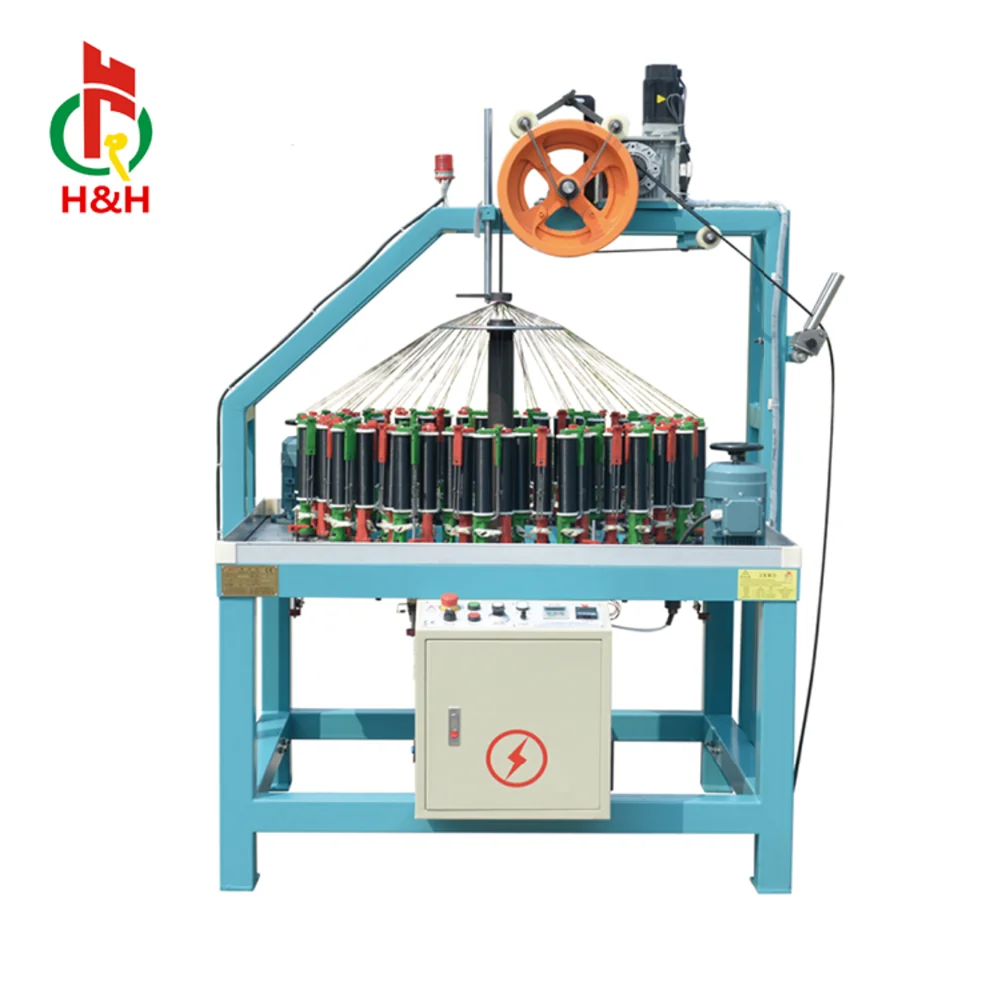 High Speed 64 Carrier Silicone Heat Shrinkable Braided Tube Sleeve Braiding Machine