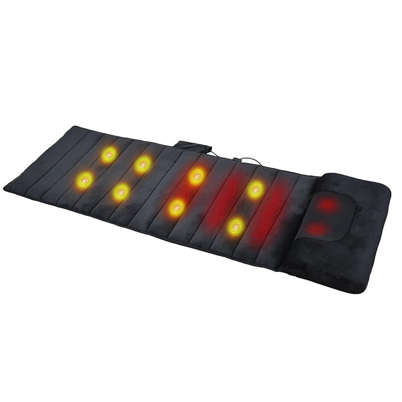 Hot selling Full Body Massage Mat With Heat Shiatsu Vibrating folding Massage Mattress
