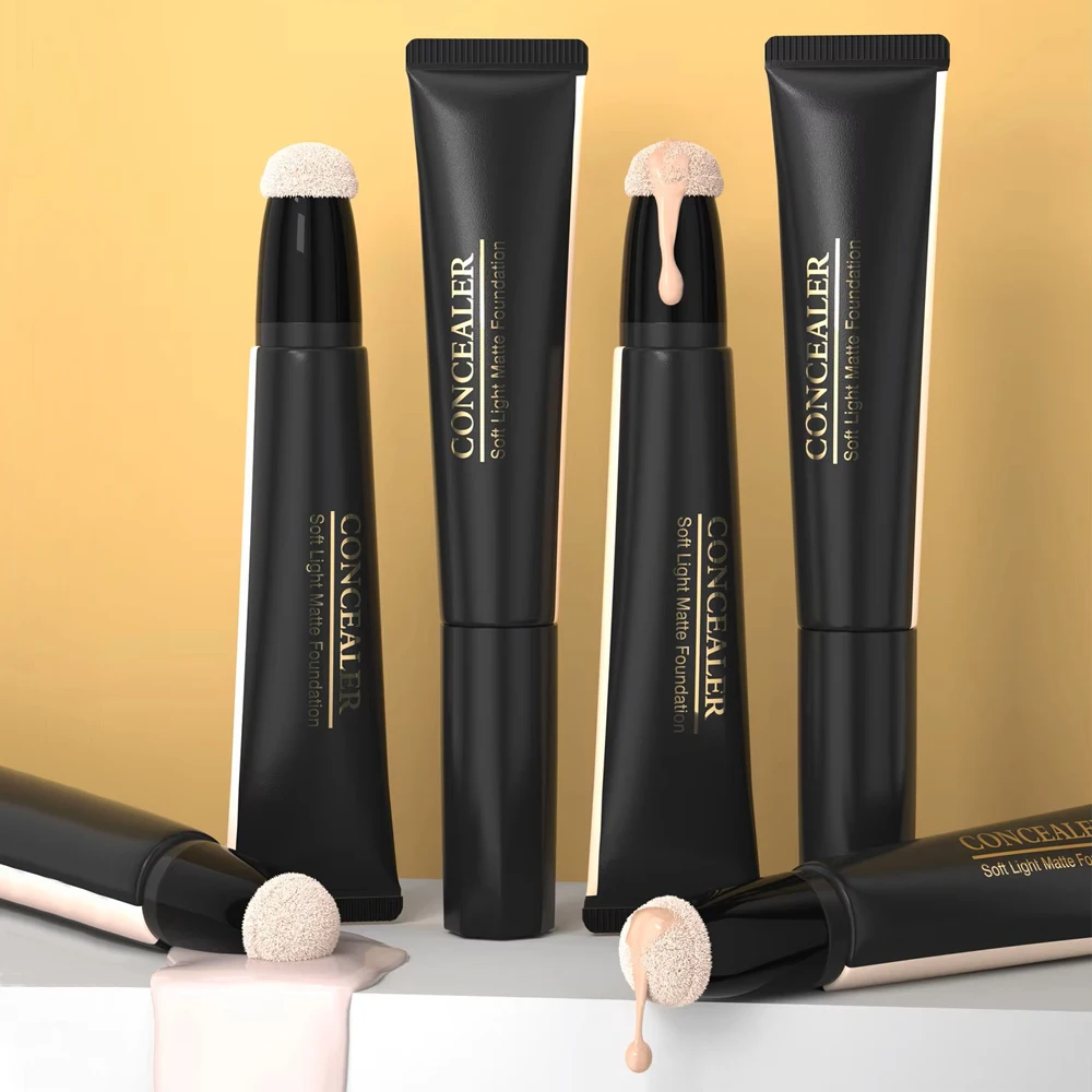 6 Color Waterproof Makeup Long Lasting Concealer Foundation Light Matte Liquid Silky Creamy face korean Foundation