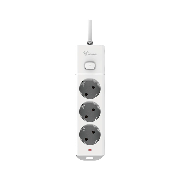 
Top selling Indonesia EU standard 3 way 1.5 m power cord extension custom pop socket surge protector 