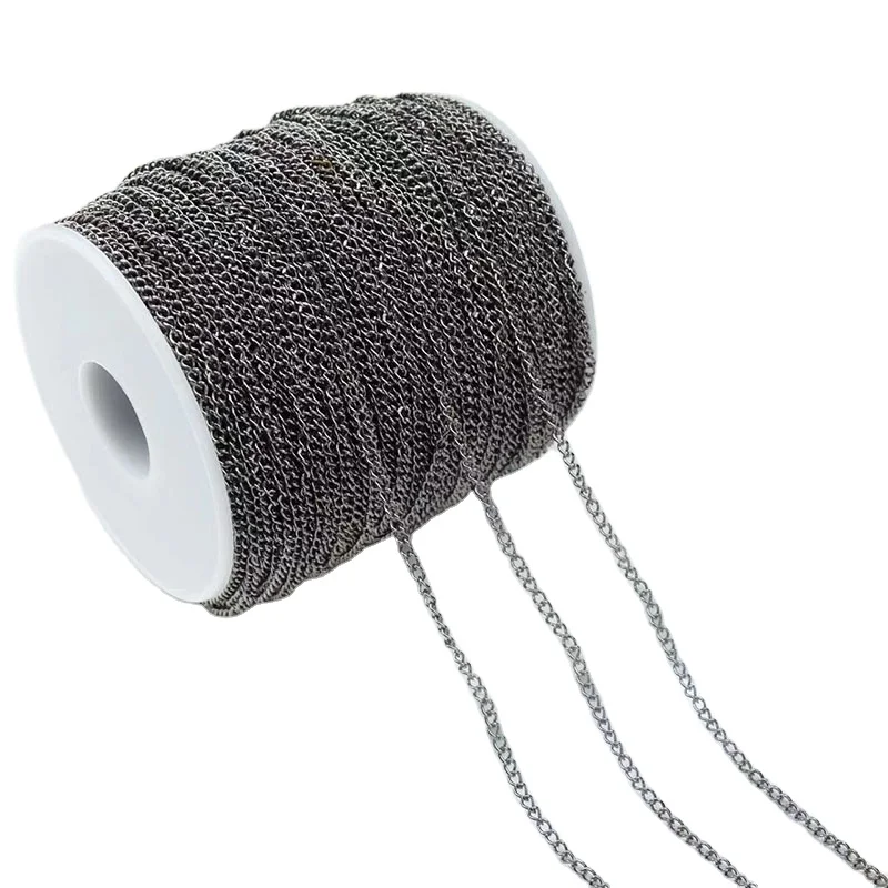 Jewelry Accessory Bracelets Necklace Body Chain DIY Jewelry Spare Parts Stainless Steel Chain Timing Link Chain Jewelry Making