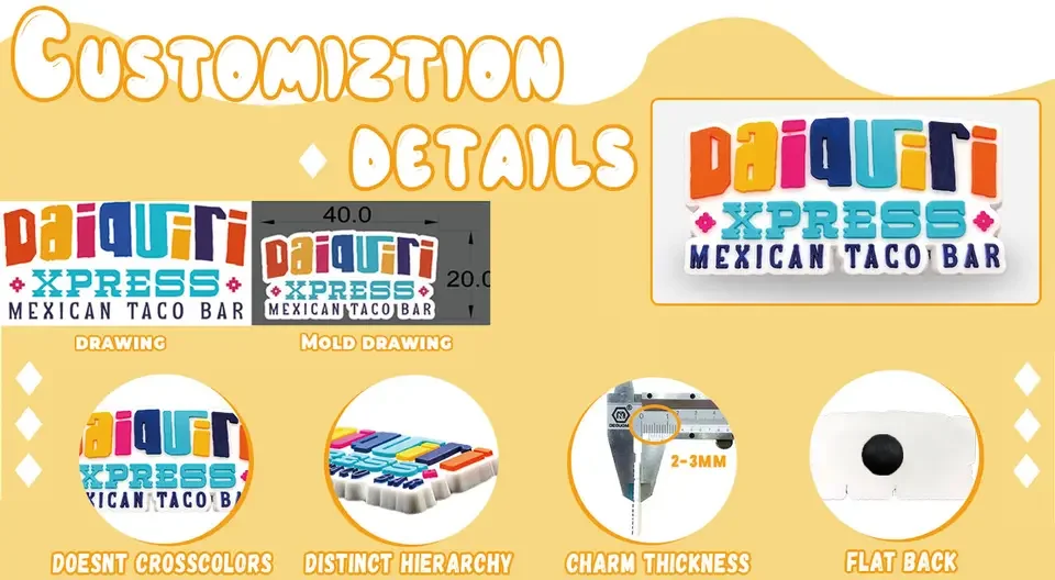 Изготовленные на заказ подвески для обуви из ПВХ, изготовленные на заказ подвески-Кроксы, дизайн персонализации, украшения для обуви