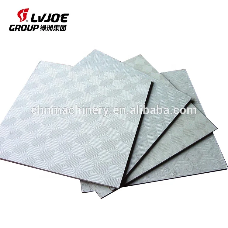 pvc laminated gypsum board lamination machine gypsum ceiling board machine 60x60 gypsum ceiling tiles making machine