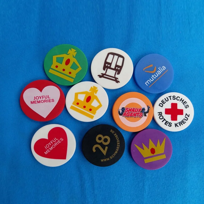 hot stamping gold LOGO OR SILVER LOGO poker chips factory