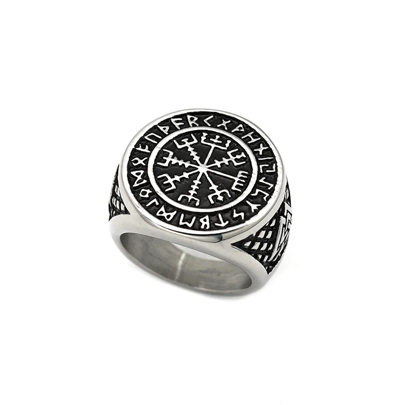 Винтажные ювелирные изделия Norse символ из нержавеющей стали Viking Vegvisir пиратский компас кольца