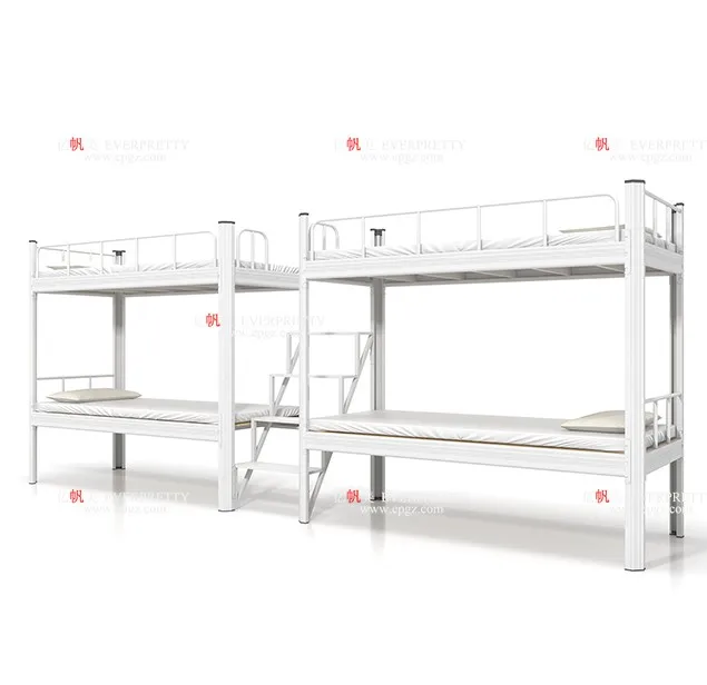 Simple Modern School Dormitory Furniture Four Person Bunk Bed for Student