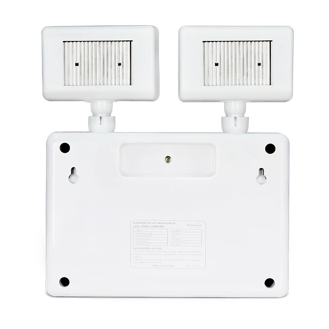 Emergency two head light rechargeable Emergency lighting equipment led twin spot lamp wall mounting