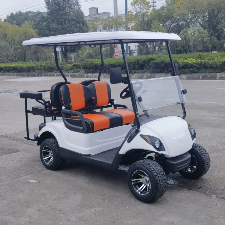 Четырехместная тележка для гольфа с бензиновым и бензиновым двигателем, с 4-мя сиденьями, 250CC