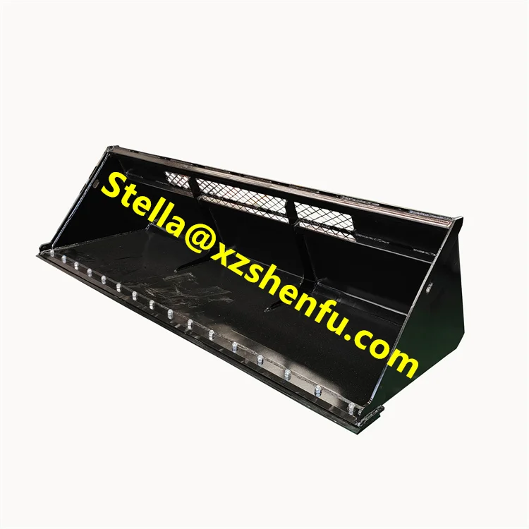 OEM Earth moving Equipment Skid Steer Loader Snow Removal Attachment Snow Bucket