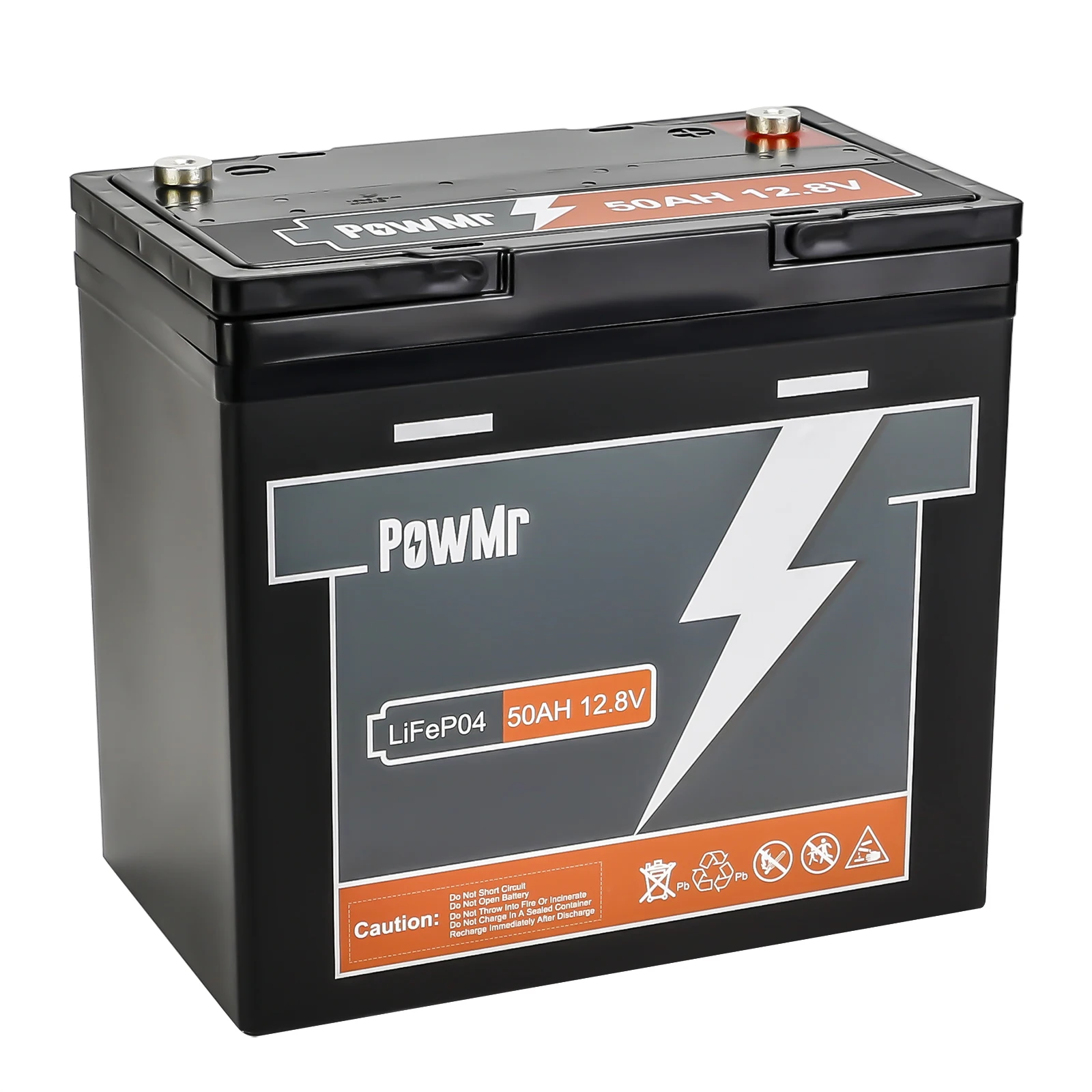 PowMr12.8V 50AH Lithium Lead-acid Battery Professional Lithium Iron Phosphate Battery Storage System With Lifepo4 50AH