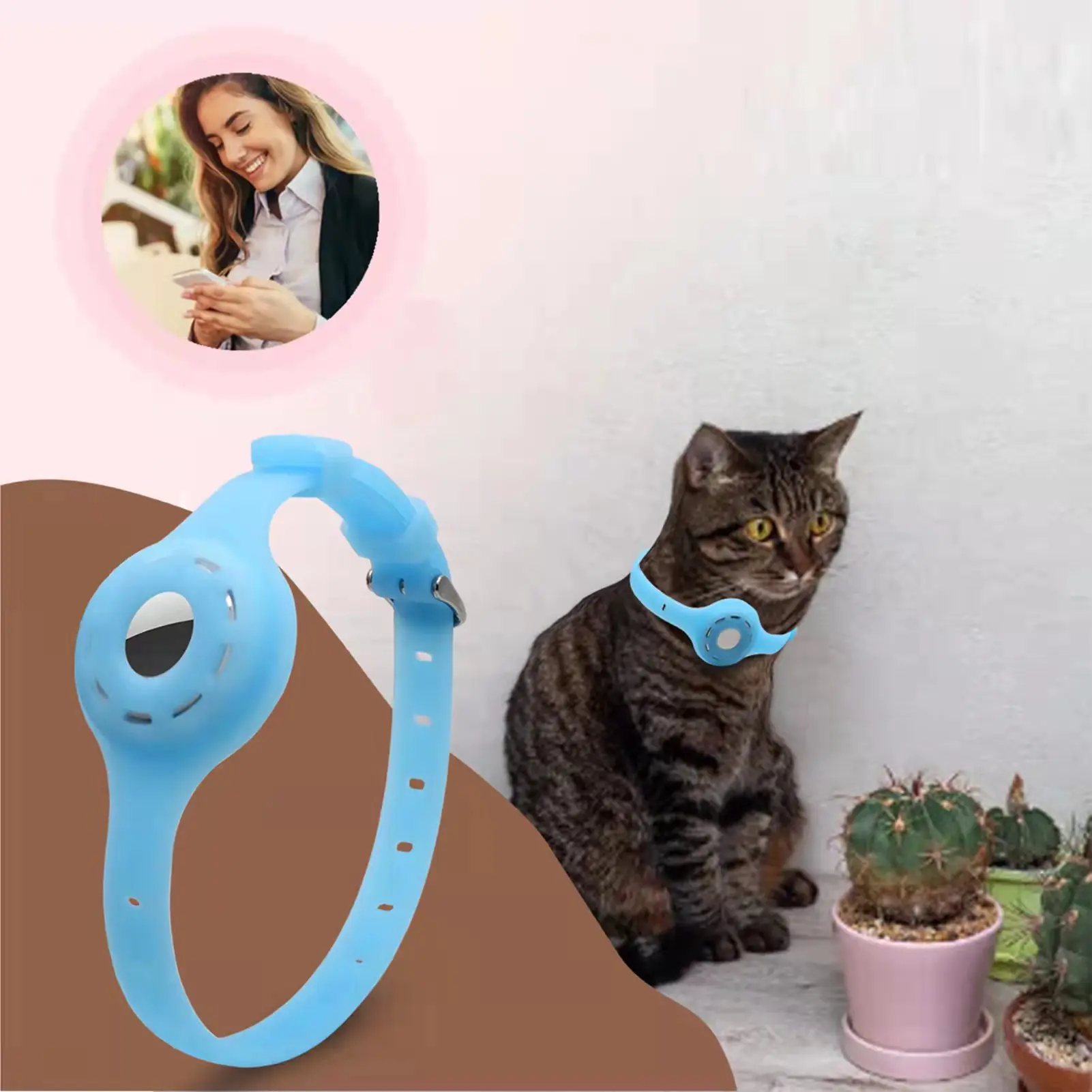 Wholesale Training Adjustable Comfortable Silicone Soft Gps Tracking Dog Pet Collar