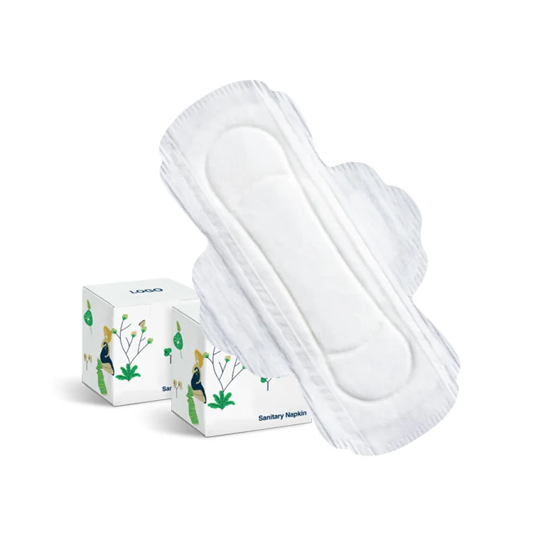 Healthy Biodegradable Sanitary Towels Ultra Thin Sanitary Pad with 100% Organic Cotton